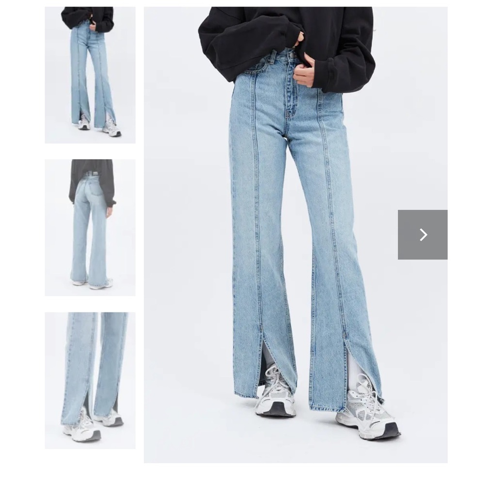 Drdenim Echo front slit drift light blue